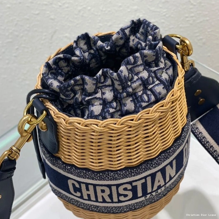 Cheap Bucket Blue Dior and Bag Motif Oblique Wicker Canvas 0730 Luxury